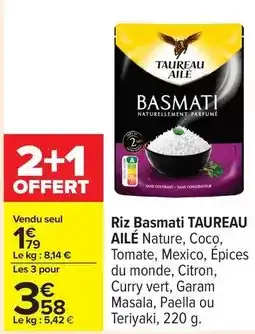 Carrefour Drive Taureau ailé - riz basmati offre