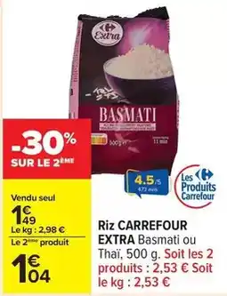 Carrefour Drive Carrefour extra - riz offre