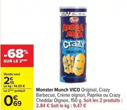 Carrefour Drive Vico - monster munch offre