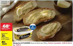 Carrefour Drive Le fleurier - margarine offre