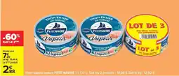 Carrefour Drive Petit navire - thon vapeur nature offre