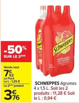 Carrefour Drive Schweppes - agrumes offre
