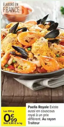 Carrefour Drive Paella royale offre