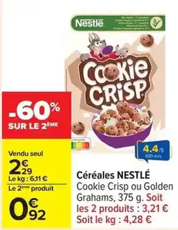 Carrefour Drive Nestlé - céréales offre