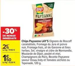 Carrefour Drive Lay's - chips paysanne offre