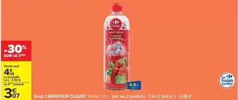 Carrefour Drive Carrefour classic - sirop offre