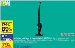 Carrefour Drive Electrolux - aspirateur balai sans fil ergorapido réf. : eerc73eb offre