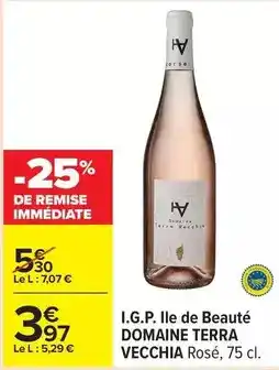 Carrefour Drive Domaine de terra vecchia - i.g.p. ile de beauté offre