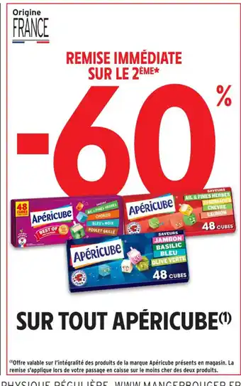 Intermarché Contact APÉRICUBE Sur tout offre