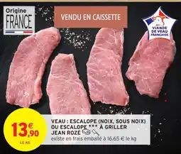 Intermarché Contact Veau escalope noix, sous noix ou escalope à griller offre