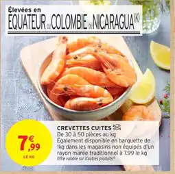 Intermarché Contact Crevettes cuites offre