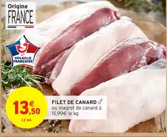 Intermarché Contact Filet de canard offre