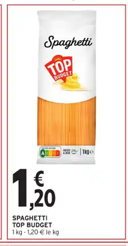 Intermarché Contact TOP BUDGET Spaghetti offre