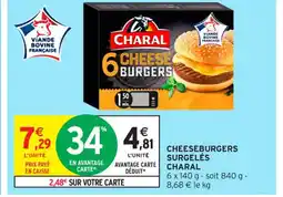 Intermarché Contact CHARAL Cheeseburgers surgelés offre