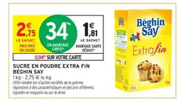 Intermarché Contact BÉGHIN SAY Sucre en poudre extra fin offre