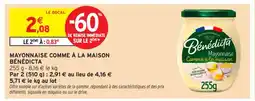 Intermarché Contact BÉNÉDICTA Mayonnaise comme à la maison offre