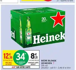 Intermarché Contact HEINEKEN Bière blonde offre