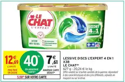 Intermarché Contact LE CHAT Lessive discs l'expert 4 en 1 offre