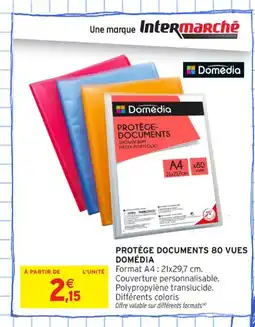 Intermarché Contact DOMÉDIA Protège documents 80 vues offre