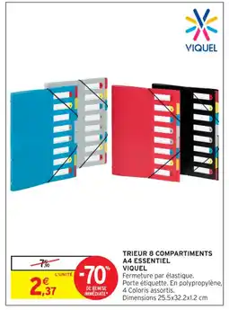Intermarché Contact VIQUEL Trieur 8 compartiments a4 essentiel offre