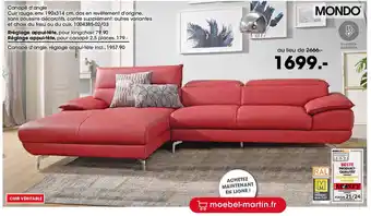 Möbel Martin Canapé d'angle offre