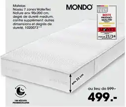 Möbel Martin Matelas Noyau 7 zones WaterTec offre