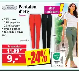 Norma ELLE NOR Pantalon offre