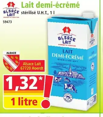Norma ALSACE LAIT Lait demi-écrémé offre