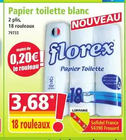 Norma Papier toilette blanc offre