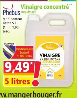 Norma PHEBUS Vinaigre concentré offre