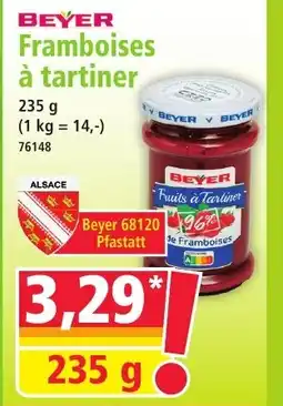 Norma BEYER Framboises à tartiner offre