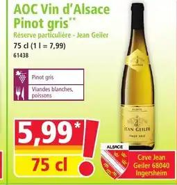 Norma AOC Vin d'Alsace Pinot gris offre