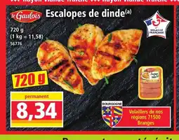 Norma LE GAULOIS Escalopes de dinde offre