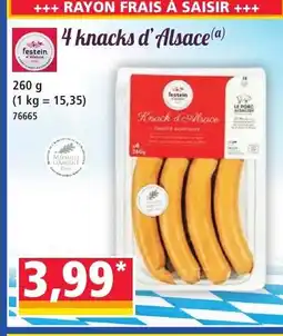 Norma 4 knacks d'Alsace offre