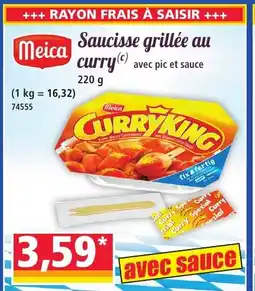 Norma MEICA Saucisse grillée au curry offre