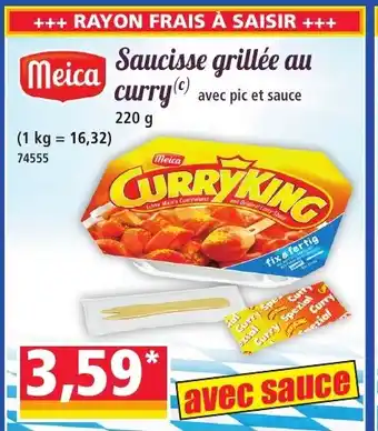 Norma MEICA Saucisse grillée au curry offre