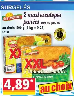 Norma 2 maxi escalopes panées offre