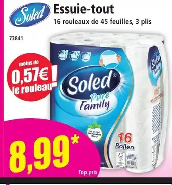 Norma SOLED Essuie-tout offre