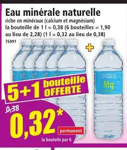 Norma Eau minérale naturelle offre