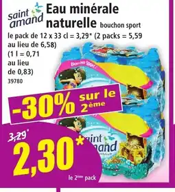 Norma SAINT AMAND Eau minérale naturelle offre