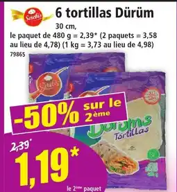 Norma 6 tortillas Dürüm offre