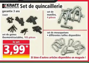 Norma KRAFT Set de quincaillerie offre