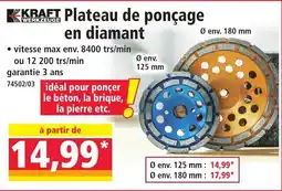 Norma KRAFT Plateau de ponçage en diamant offre