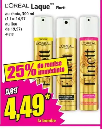 Norma L'ORÉAL Laque Elnett offre