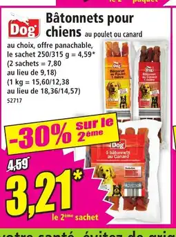 Norma DOG Bâtonnets pour chiens offre