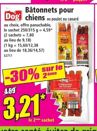 Norma DOG Bâtonnets pour chiens offre