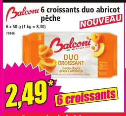 Norma BALCONI 6 croissants duo abricot pêche offre