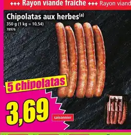 Norma Chipolatas aux herbes offre