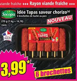 Norma SOCOPA Idée Tapas saveur chorizo offre