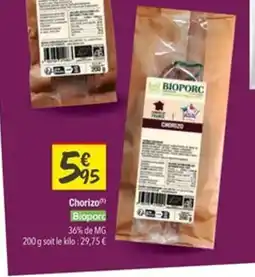 Les Comptoirs de la Bio BIOPORC Chorizo offre